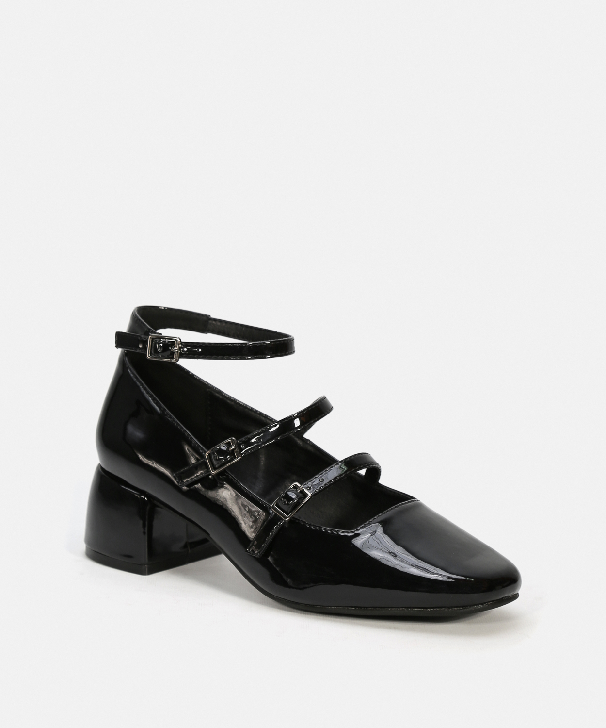 Sapatos salto dupla fivela image number null